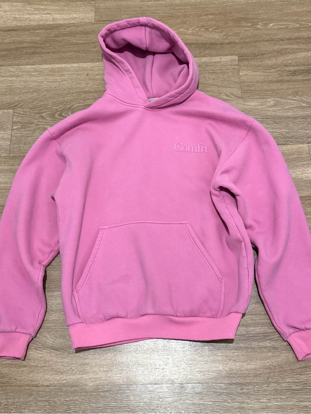 Comfrt Hoodie Oversized Comfortable Pink medium *oil stain on front pocket